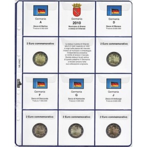 MASTER PHIL - Inserto 2 € commemorativi Germania 5 Zecche 2010