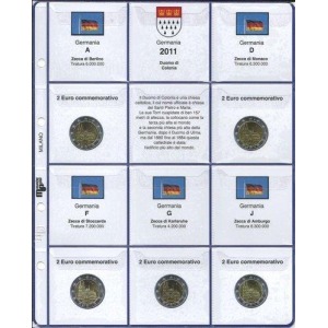 MASTER PHIL - Inserto 2 € commemorativi Germania 5 Zecche 2011
