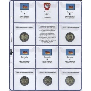 MASTER PHIL - Inserto 2 € commemorativi Germania 5 Zecche 2012