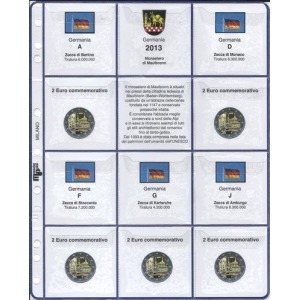 MASTER PHIL - Inserto 2 € commemorativi Germania 5 Zecche 2013