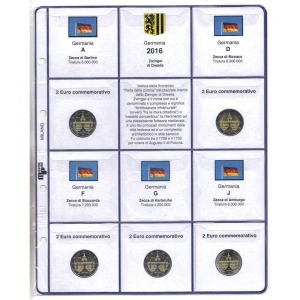 MASTER PHIL - Inserto 2 € commemorativi Germania 5 Zecche 2016