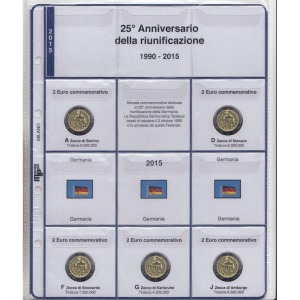 MASTER PHIL - Inserto 2 € commemorativi Germania 5 Zecche 25° Riunificazione 2015