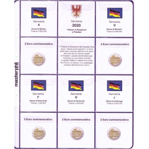 MASTER PHIL - Inserto 2 € commemorativi Germania 5 Zecche Brandeburgo 2020