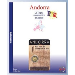 MASTER PHIL - Inserto 2 € commemorativo Andorra Consiglio della Terra in blister 2019
