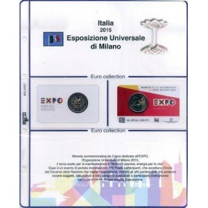 MASTER PHIL - Inserto 2 € commemorativo Italia in coin card Expo 2015