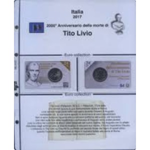 MASTER PHIL - Inserto 2 € commemorativo Italia in coin card Tito Livio 2017