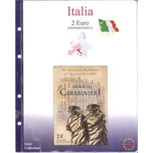 MASTER PHIL - Inserto 2 € commemorativo Italia in folder Arma dei Carabinieri 2014