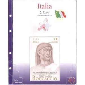 MASTER PHIL - Inserto 2 € commemorativo Italia in folder Boccaccio 2013