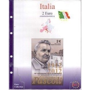 MASTER PHIL - Inserto 2 € commemorativo Italia in folder Pascoli 2012