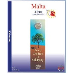 MASTER PHIL - Inserto 2 € commemorativo Malta Ambiente e Natura in coin card 2019