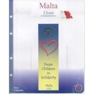 MASTER PHIL - Inserto 2 € commemorativo Malta Amore in coin card 2016