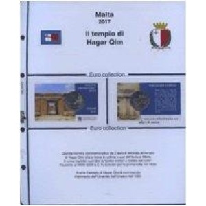 MASTER PHIL - Inserto 2 € commemorativo Malta Hagar Qim in coin card 2017