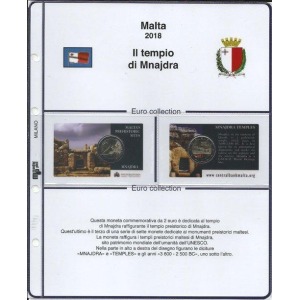 MASTER PHIL - Inserto 2 € commemorativo Malta Mnajdra in coin card 2018