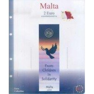 MASTER PHIL - Inserto 2 € commemorativo Malta Pace in coin card 2017
