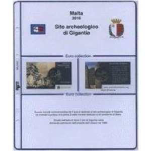 MASTER PHIL - Inserto 2 € commemorativo Malta Templi di Gigantia in coin card 2016