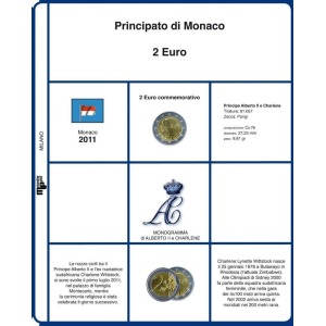 MASTER PHIL - Inserto 2 € commemorativo Monaco Matrimonio 2011