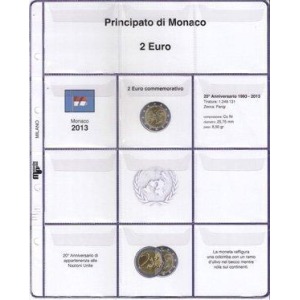 MASTER PHIL - Inserto 2 € commemorativo Monaco ONU 2013