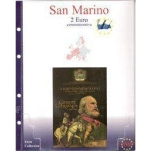 MASTER PHIL - Inserto 2 € commemorativo San Marino in folder 2007