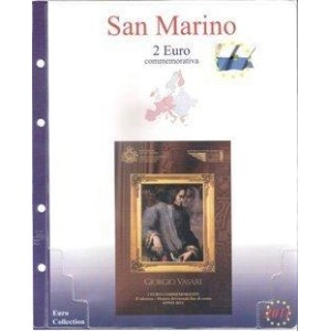 MASTER PHIL - Inserto 2 € commemorativo San Marino in folder 2011