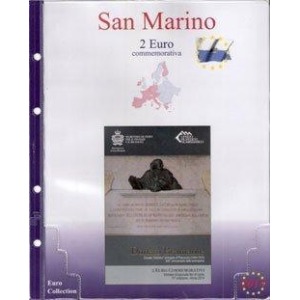 MASTER PHIL - Inserto 2 € commemorativo San Marino in folder Bramante 2014