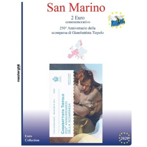 MASTER PHIL - Inserto 2 € commemorativo San Marino in folder Tiepolo 2020