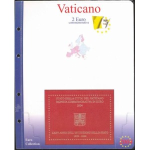 MASTER PHIL - Inserto 2 € commemorativo Vaticano in folder 2004