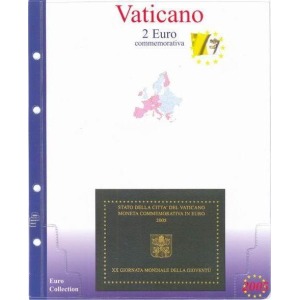 MASTER PHIL - Inserto 2 € commemorativo Vaticano in folder 2005