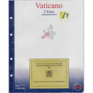 MASTER PHIL - Inserto 2 € commemorativo Vaticano in folder 2009