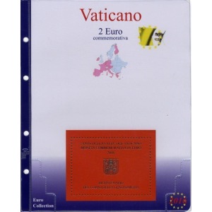 MASTER PHIL - Inserto 2 € commemorativo Vaticano in folder 200° della Gendarmeria 2016