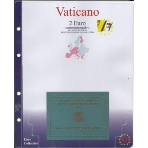 MASTER PHIL - Inserto 2 € commemorativo Vaticano in folder 90° dello Stato Vaticano 2019