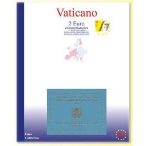 MASTER PHIL - Inserto 2 € commemorativo Vaticano in folder Cappella Sistina 2019