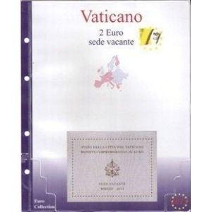 MASTER PHIL - Inserto 2 € commemorativo Vaticano in folder Sede Vacante 2013