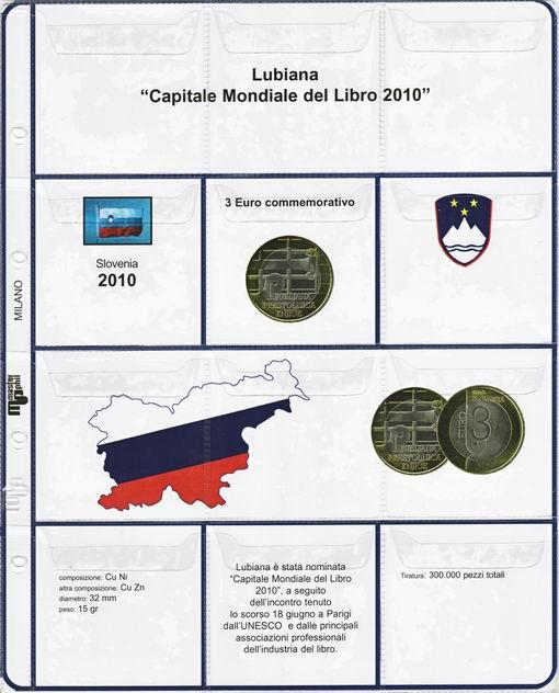 Inserto 3 Euro bimetallico Slovenia 2010 Master Phil 1 MASTER PHIL - Inserto 3 € bimetallico Slovenia 2010