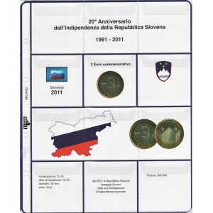 MASTER PHIL - Inserto 3 € bimetallico Slovenia 2011