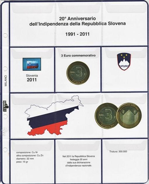 Inserto 3 Euro bimetallico Slovenia 2011 Master Phil 1 MASTER PHIL - Inserto 3 € bimetallico Slovenia 2011