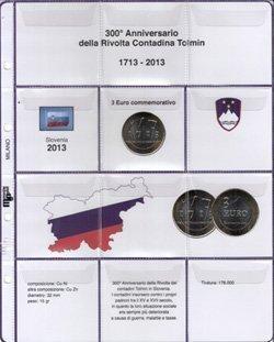 Inserto 3 Euro bimetallico Slovenia 2013 Master Phil 1 MASTER PHIL - Inserto 3 € bimetallico Slovenia 2013