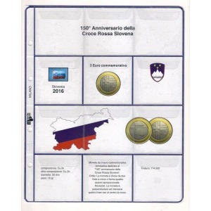 MASTER PHIL - Inserto 3 € bimetallico Slovenia 2016