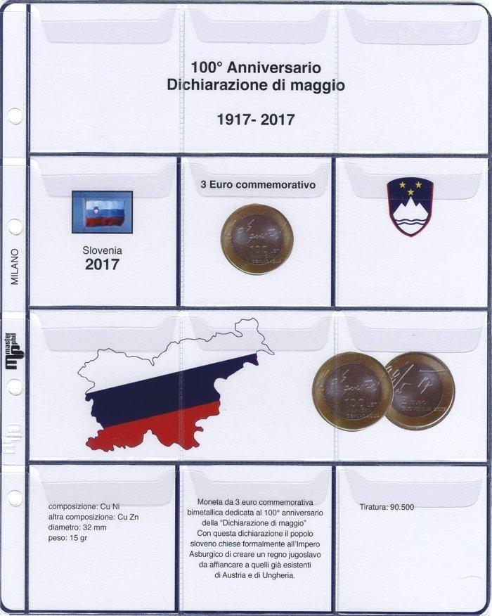 Inserto 3 Euro bimetallico Slovenia 2017 Master Phil 1 MASTER PHIL - Inserto 3 € bimetallico Slovenia 2017