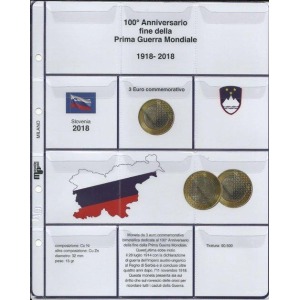 MASTER PHIL - Inserto 3 € bimetallico Slovenia 2018