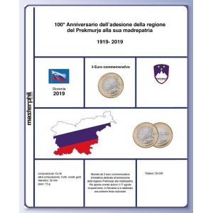MASTER PHIL - Inserto 3 € bimetallico Slovenia 2019