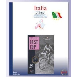 MASTER PHIL - Inserto 5 € Italia 100° della nascita di Fausto Coppi in blister 2019