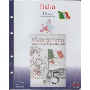 MASTER PHIL - Inserto 5 € Italia Croce Rossa Italia in folder 2016