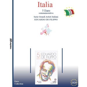 MASTER PHIL - Inserto 5 € Italia Eduardo de Filippo in folder 2020