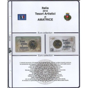 MASTER PHIL - Inserto 5 € Italia Tesori di Amatrice in coin card 2018