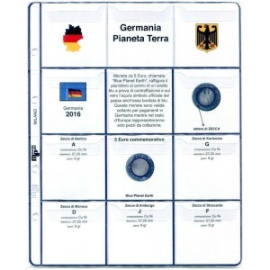 MASTER PHIL - Inserto 5 € commemorativo Germania Pianeta Terra 2016