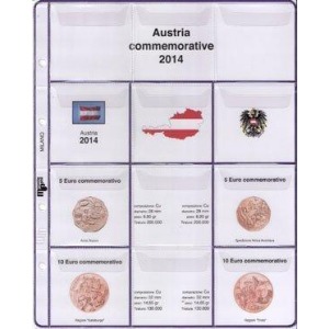 MASTER PHIL - Inserto 5 € e 10 € in rame Austria 2014