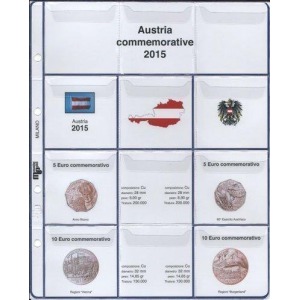 MASTER PHIL - Inserto 5 € e 10 € in rame Austria 2015