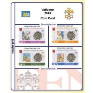 MASTER PHIL - Inserto STAMP&COIN CARD VATICANO 2019 I Viaggi del Papa nel 2018