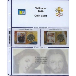 MASTER PHIL - Inserto STAMP&COIN CARD VATICANO 2019 Ordinazione Sacerdotale