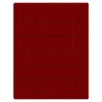 LINDNER - Cofanetto CARUS-1 con interno bordeaux a 30 caselle quadrate da 38 mm - Noce scuro